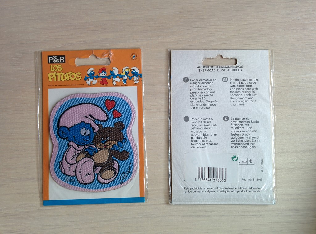 Écusson à coudre Bébé Schtroumpf