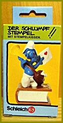 Timbre / Tampon encreur - Schtroumpf facteur