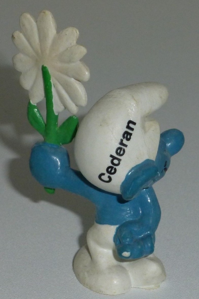 Schtroumpf courtisant avec fleur (rendez-vous)