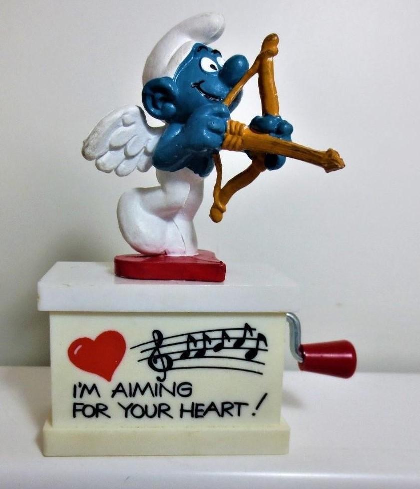 Schtroumpf ange/cupidon avec arc