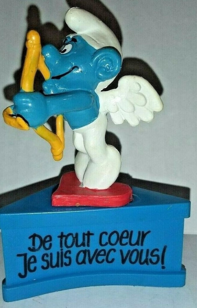 Schtroumpf ange/cupidon avec arc