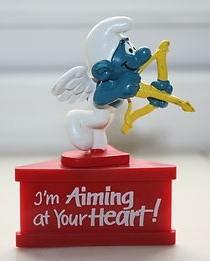 Schtroumpf ange/cupidon avec arc