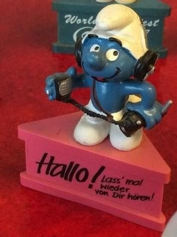 Schtroumpf avec radio