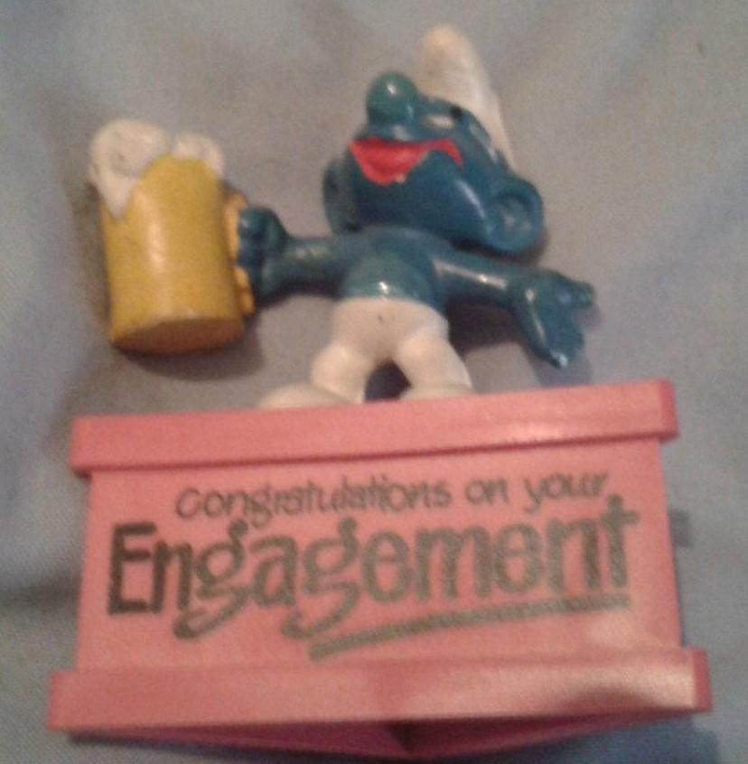 Schtroumpf avec bière