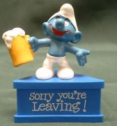 Schtroumpf avec bière