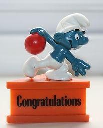 Schtroumpf joueur de bowling