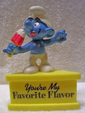 Schtroumpf avec glace