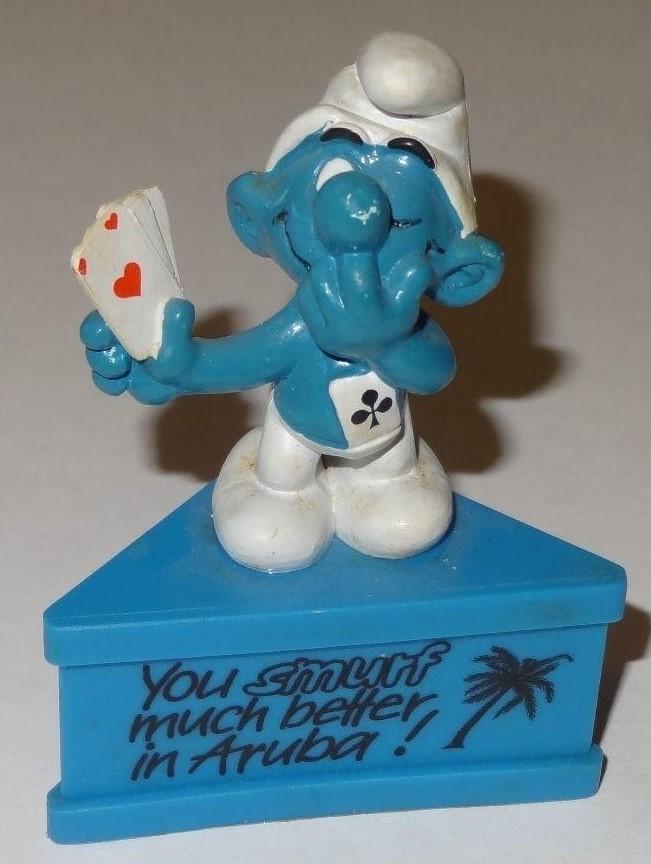 Schtroumpf joueur de cartes