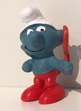 Schtroumpf coquet avec miroir