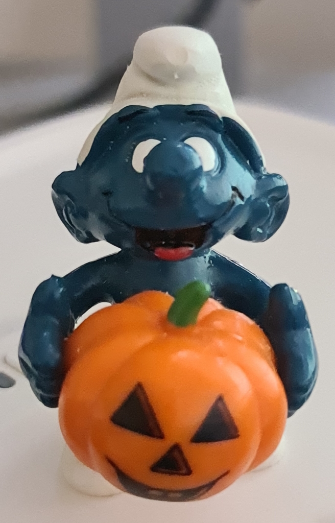 Schtroumpf avec citrouille