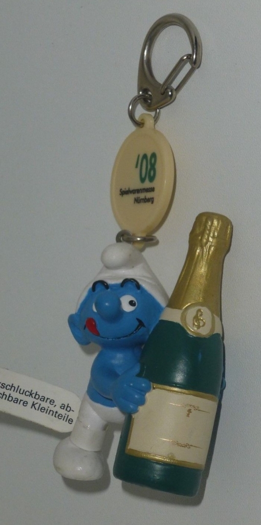 Schtroumpf bouteille de champagne