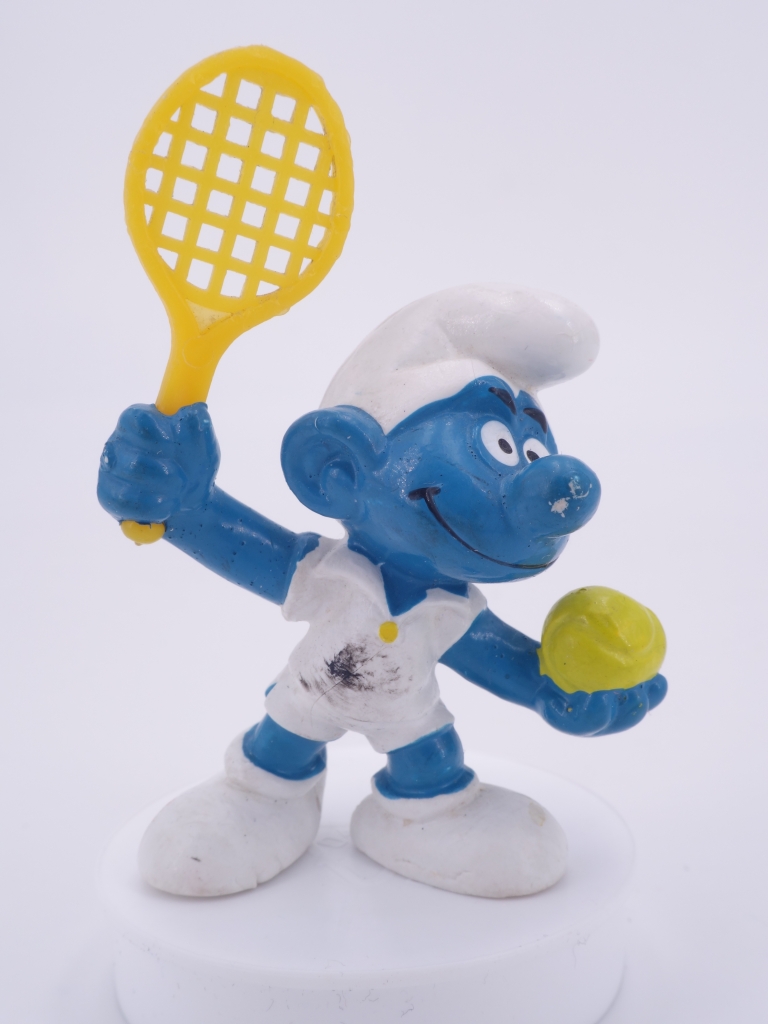 Schtroumpf joueur de tennis
