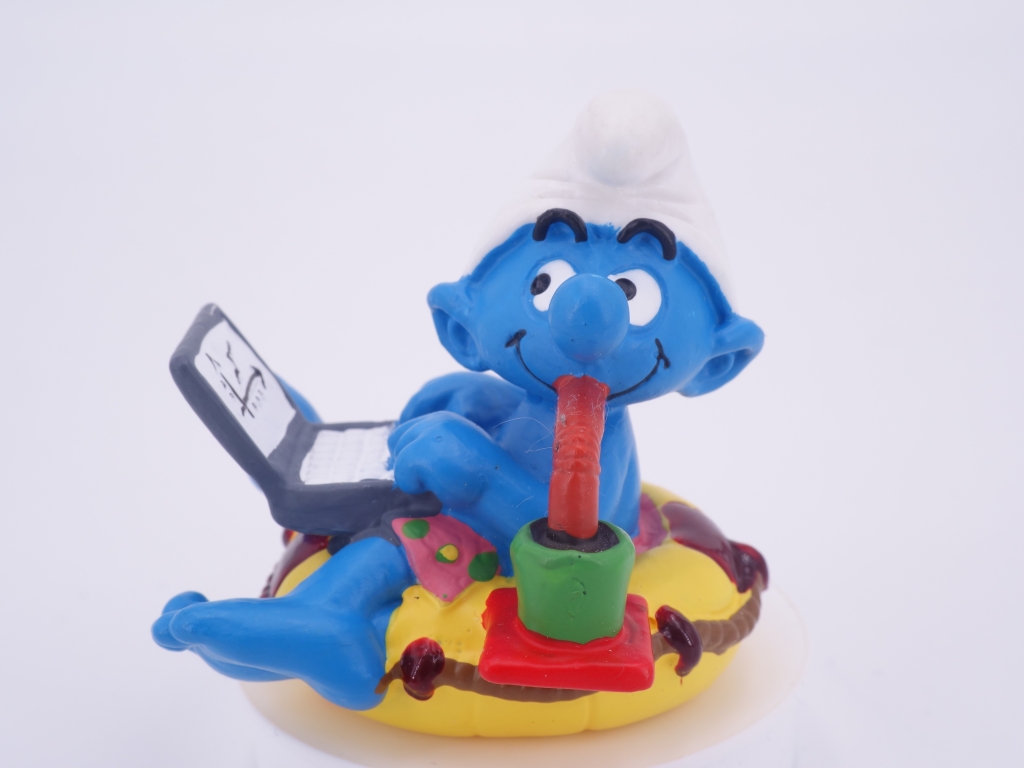 Schtroumpf accro au travail