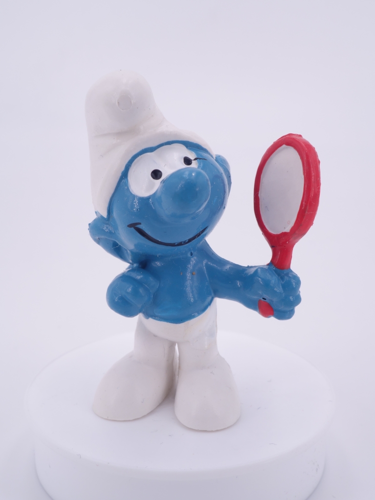 Schtroumpf coquet avec miroir