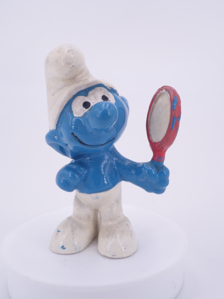 Schtroumpf coquet avec miroir