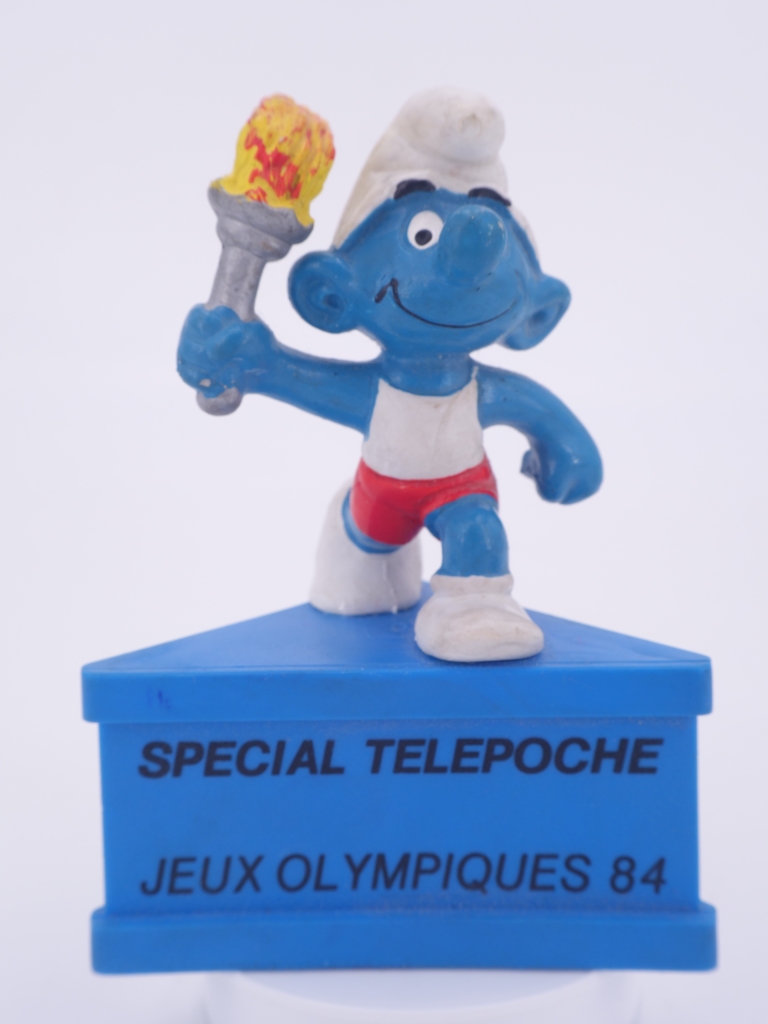 Schtroumpf olympique porteur de torche (grand)