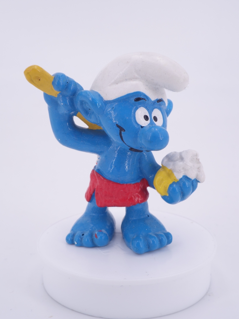 Schtroumpf qui se lave (sauna)