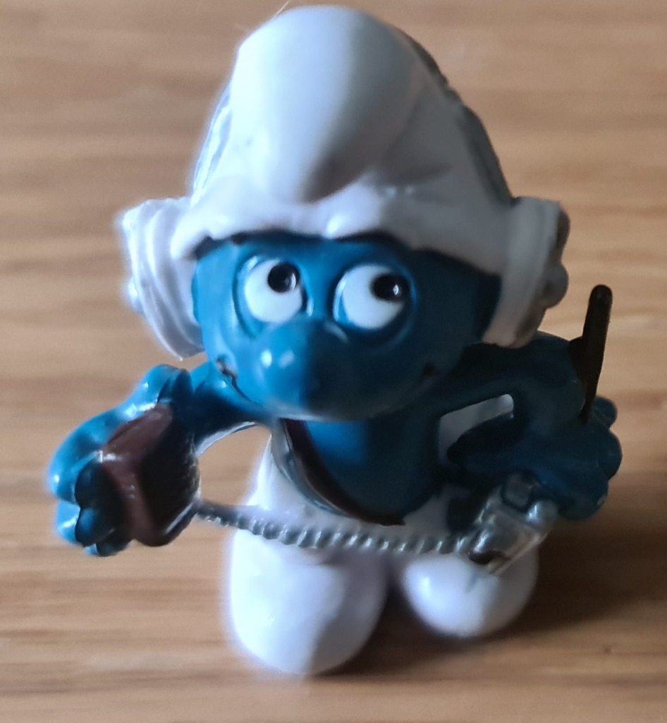 Schtroumpf avec radio