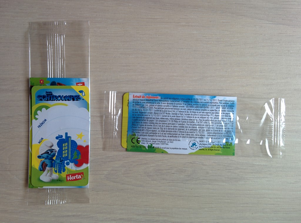 Autocollant Schtroumpf à Lunettes