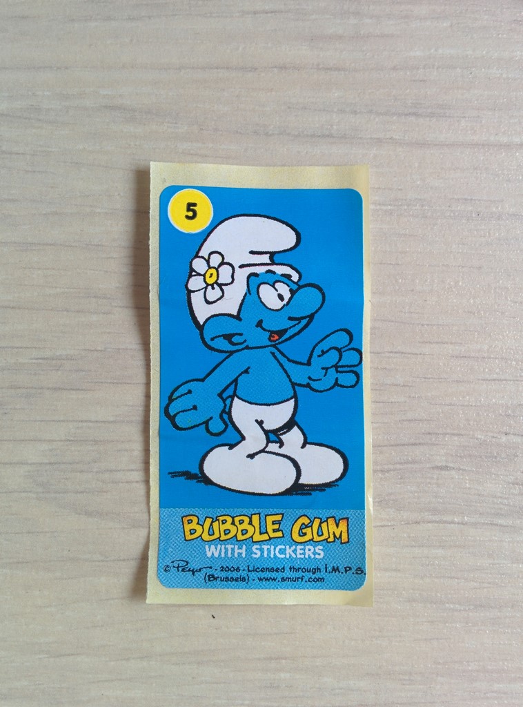 Autocollant de chewing-gum - Numéro 5