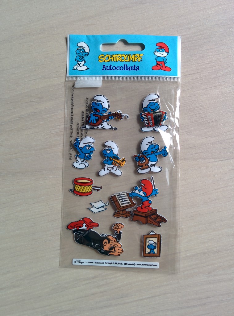 Autocollants en relief