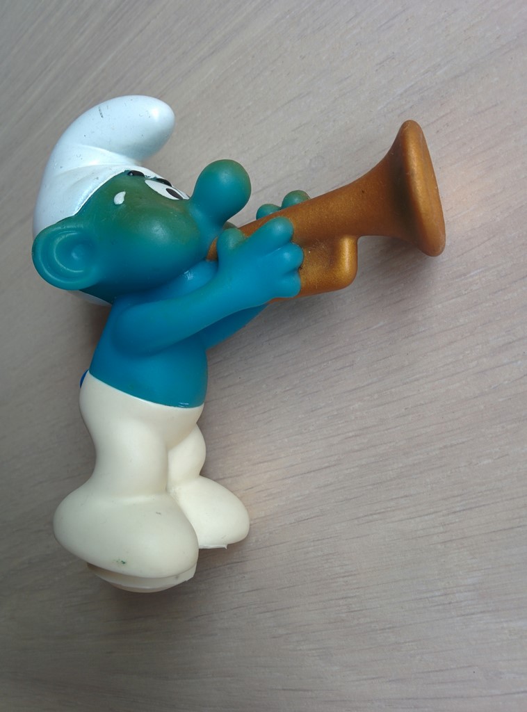 Pouet pour vélo Schtroumpf Musicien