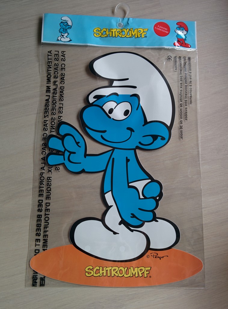 Grand autocollant Schtroumpf 