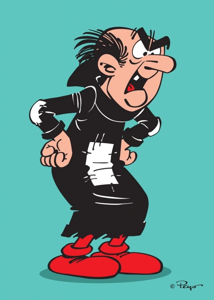 Impression sur tableau en métal - Gargamel