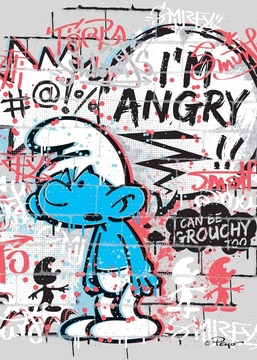 Impression sur tableau en métal - I\'m angry