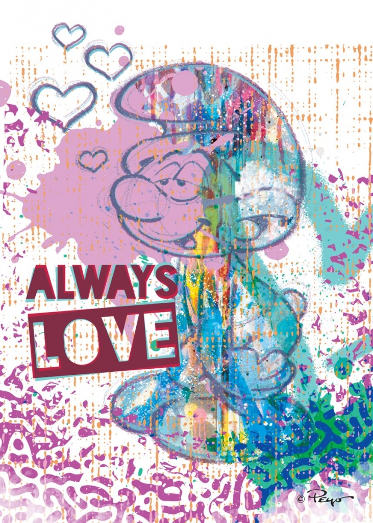 Impression sur tableau en métal - Always love