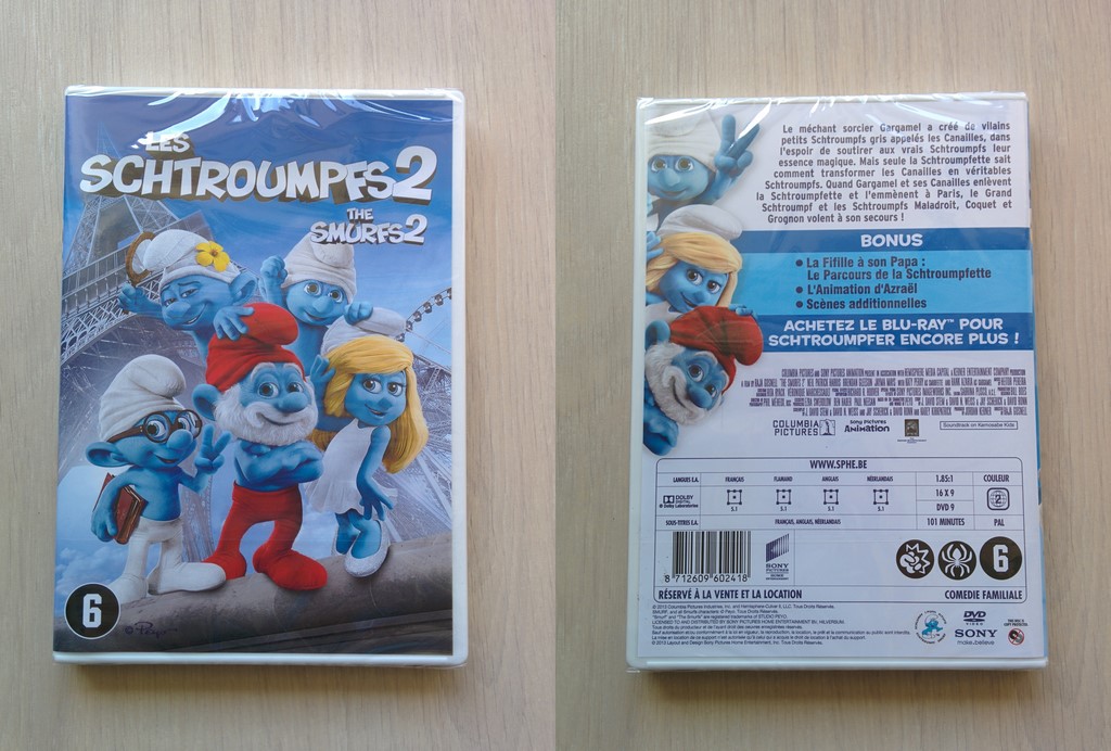 DVD du film Les Schtroumpfs 2 - Version Belge