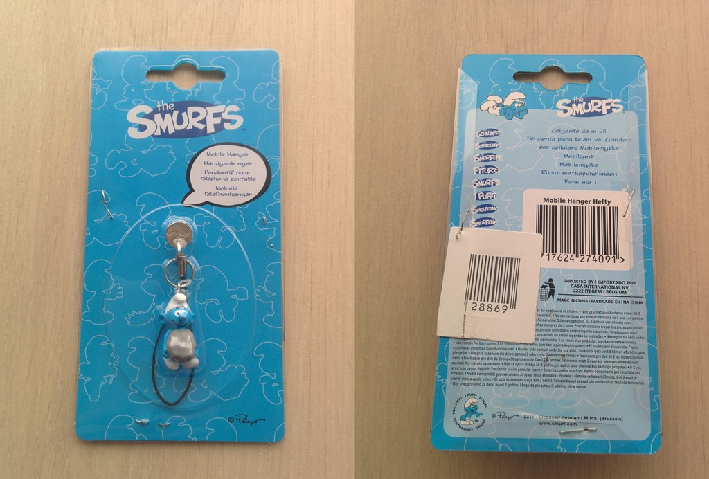 Strap Schtroumpf avec une pierre