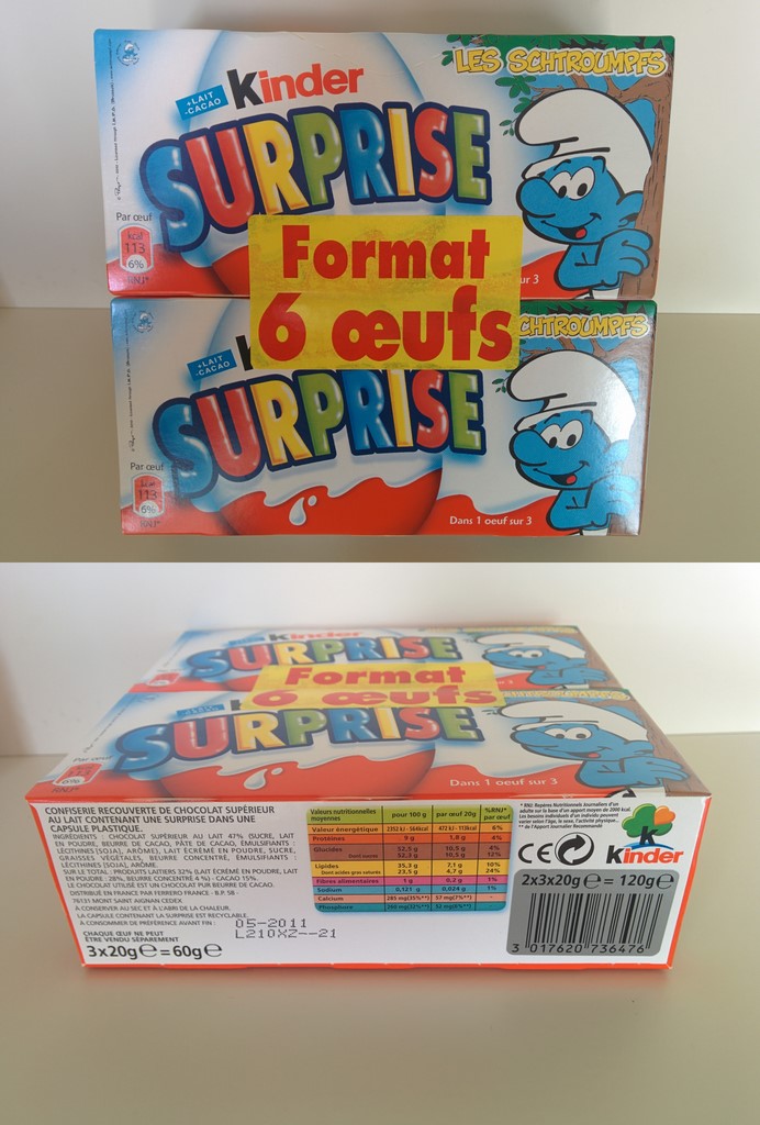 Lot de 2 boites de Kinder - 2010