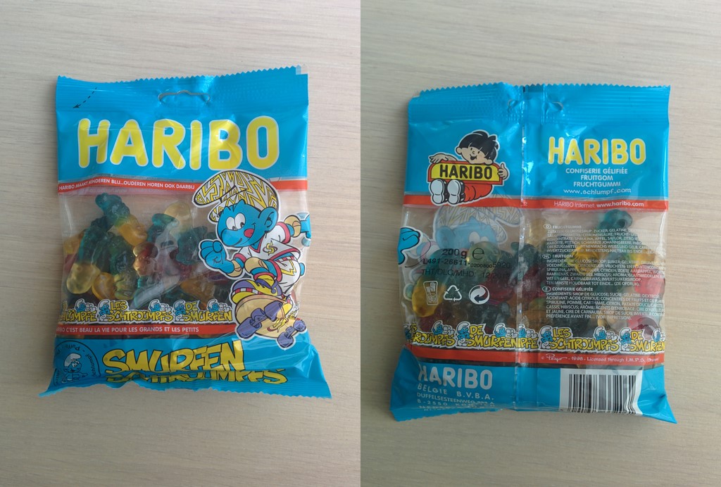 Paquet de bonbons Schtroumpfs