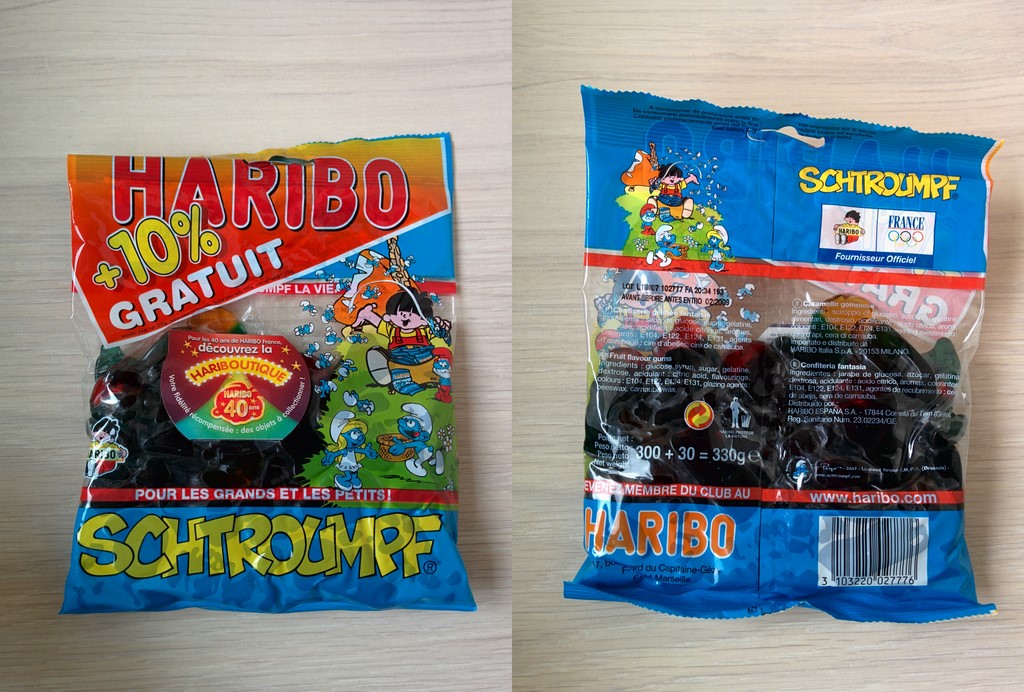 Sachet avec 10% en plus