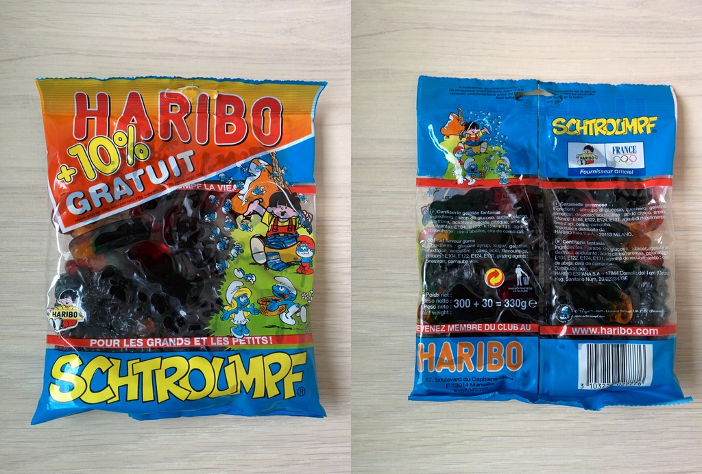 Sachet avec 10% en plus