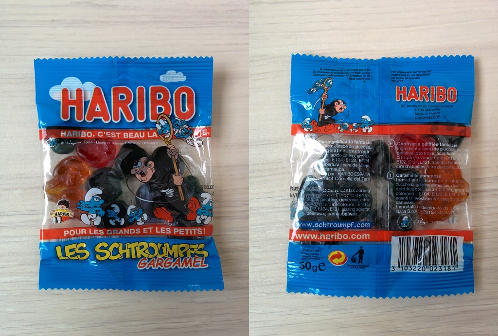 Sachet de bonbons - Dessin Gargamel