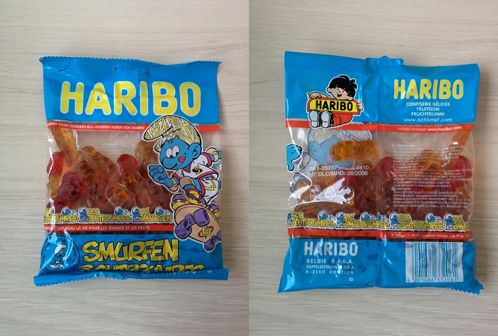 Paquet de bonbons Schtroumpfs