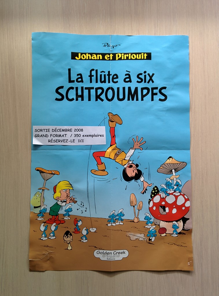 Affiche Golden Creek pour La Flûte à Six Schtroumpfs