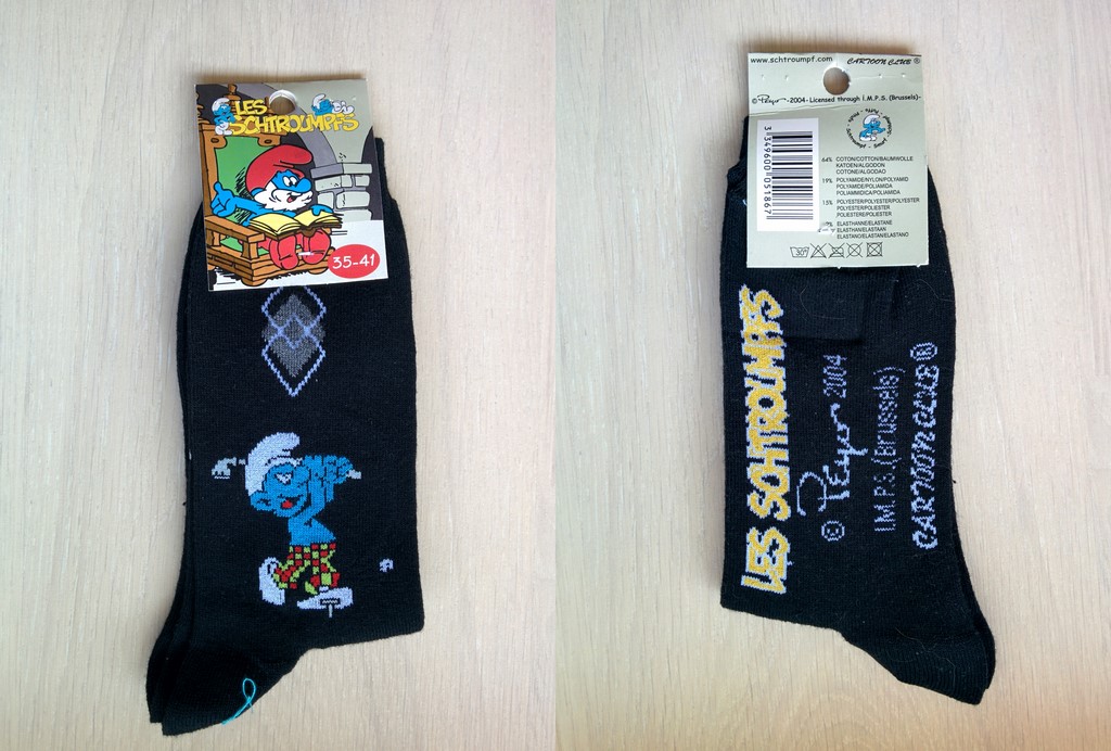 Paire de chaussettes Schtroumpf Golfeur
