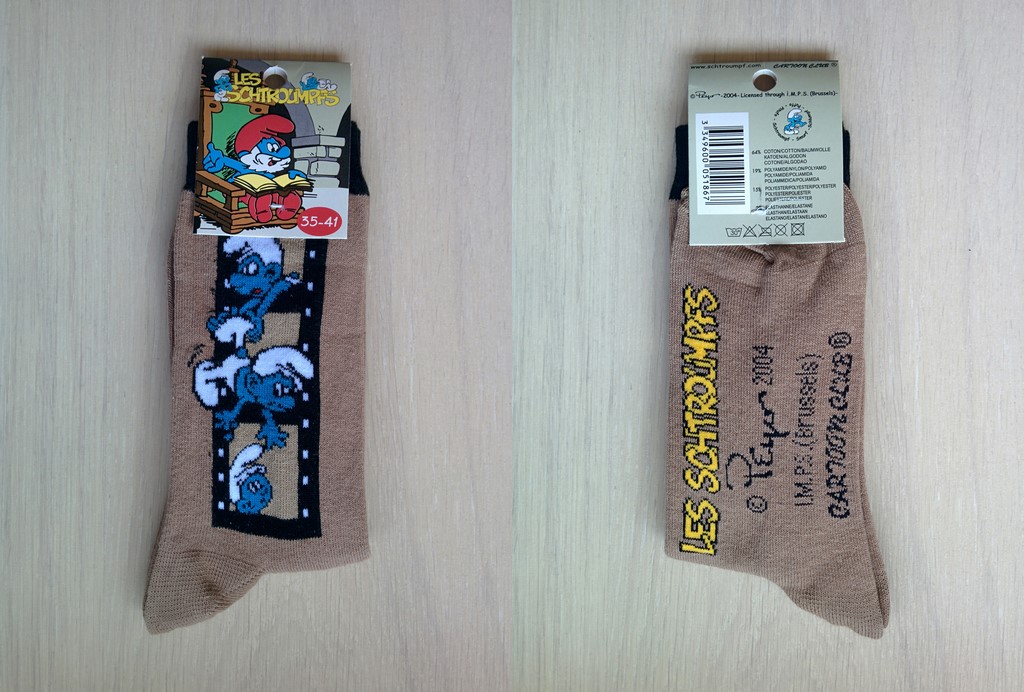 Paire de chaussettes Schtroumpfs