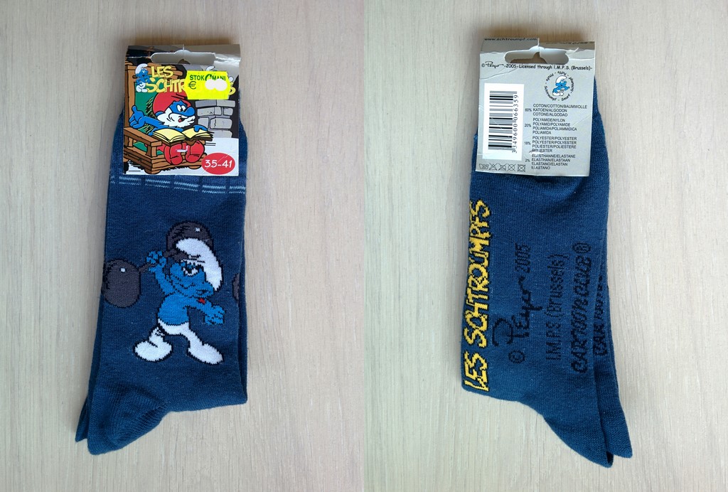 Paire de chaussettes Schtroumpf Costaud