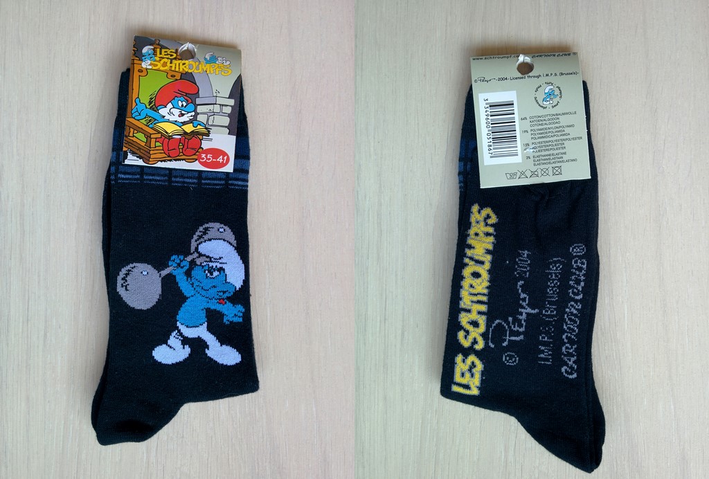 Paire de chaussettes Schtroumpf Costaud