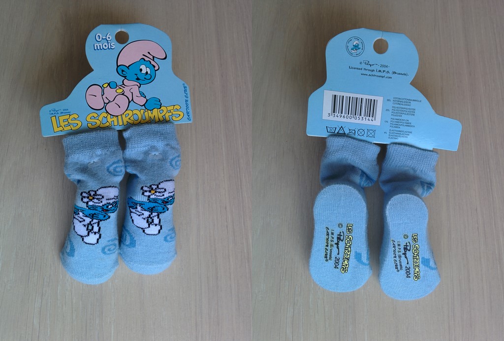 Paire de chaussettes pour bébé - Schtroumpf Coquet