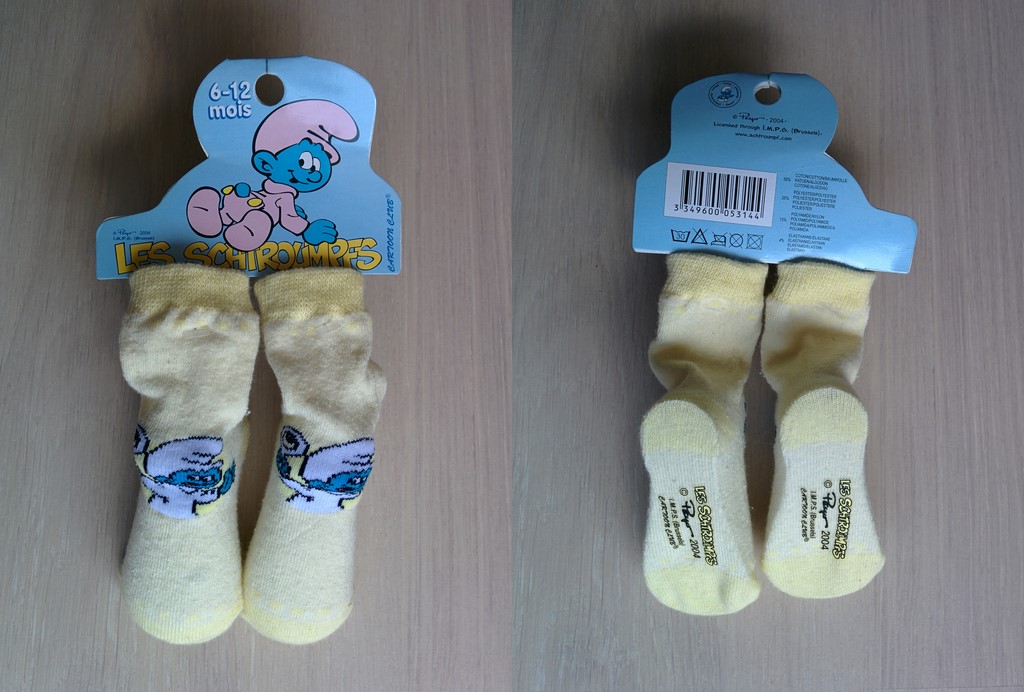 Paire de chaussettes pour bébé - Bébé Schtroumpf