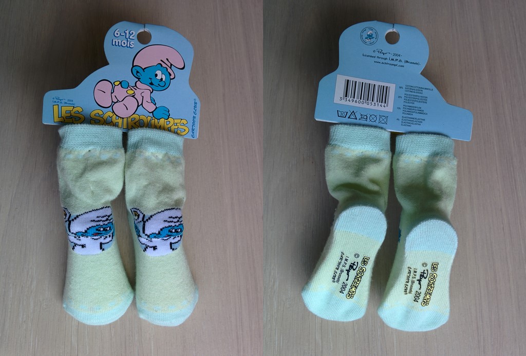Paire de chaussettes pour bébé - Bébé Schtroumpf