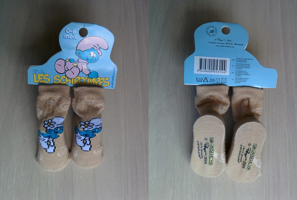Paire de chaussettes pour bébé - Schtroumpf Coquet