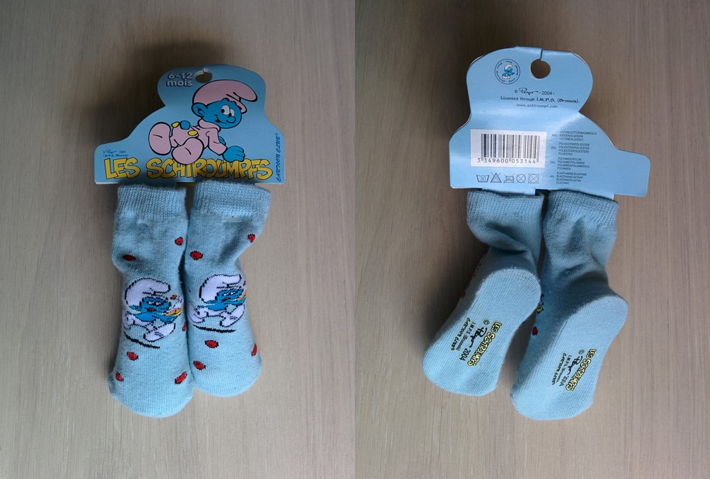 Paire de chaussettes pour bébé - Schtroumpf Gourmand