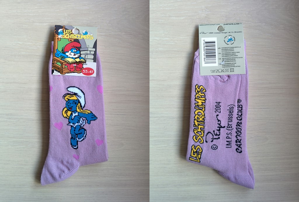 Paire de chaussettes Schtroumpfette