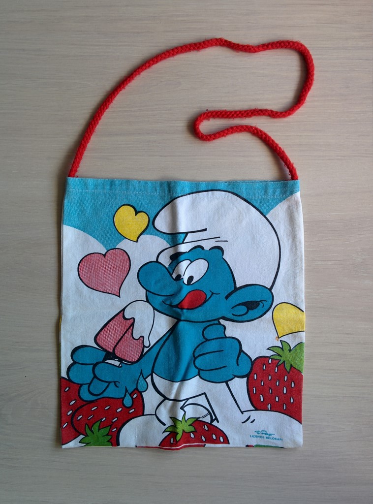 Sac Schtroumpf avec une glace